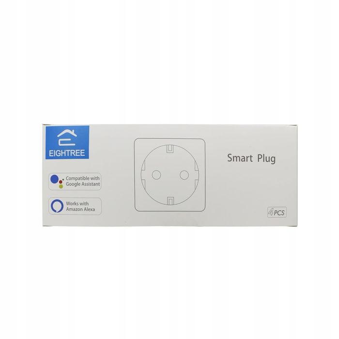 Eightree ET21 – inteligentne gniazdka WiFi, zestaw 4 sztuki