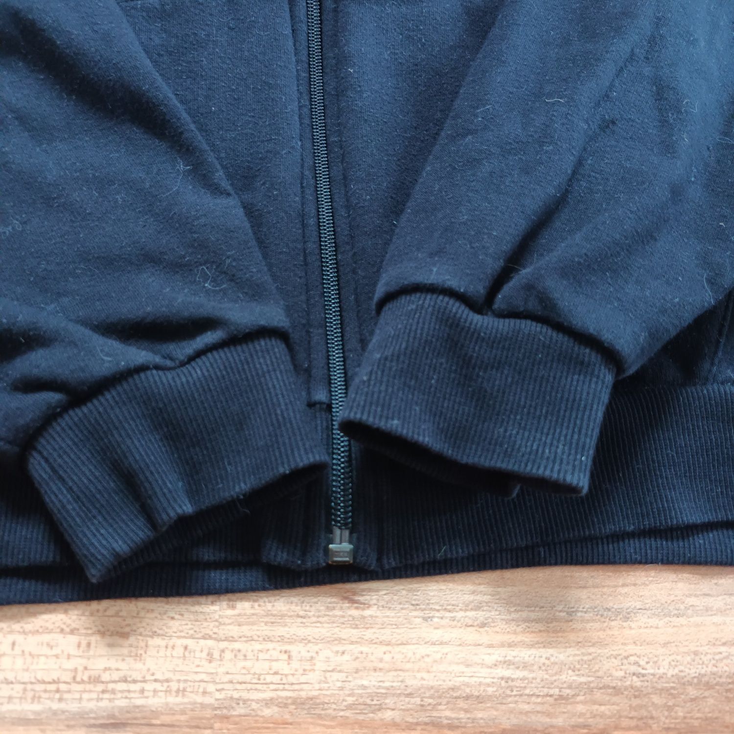 Bluza 146 152 H&M czarna rozpinana z kapturem
