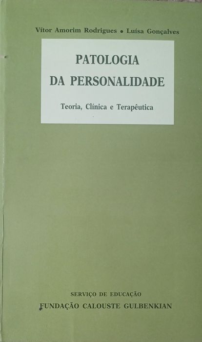 Patologia da Personalidade Excelente Livro Bom estado