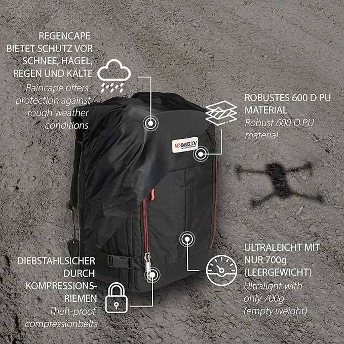 MC-CASES Profesjonalny plecak dla DJI FPV COMBO również z Bracers
