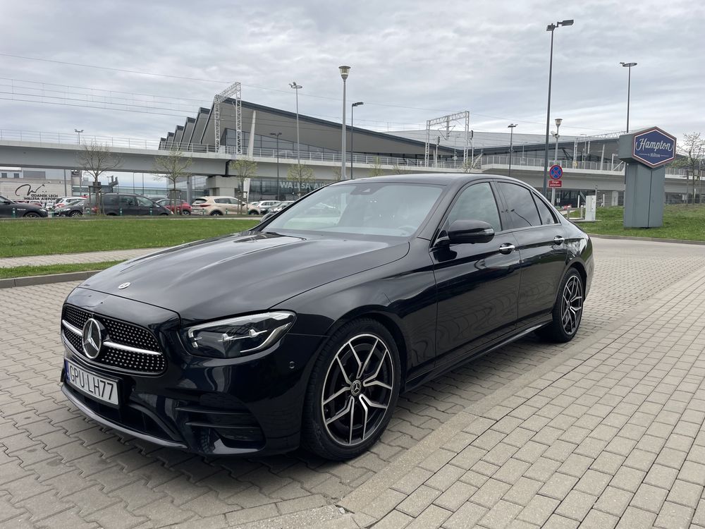 Auto z kierowca do ślubu, Mercedes w213 pakiet AMG