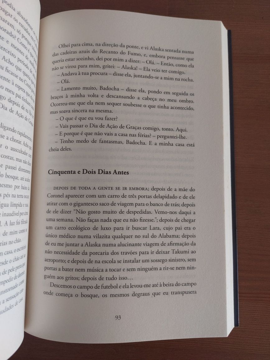 L " À Procura de Alaska " John Green (Opt. Estado)