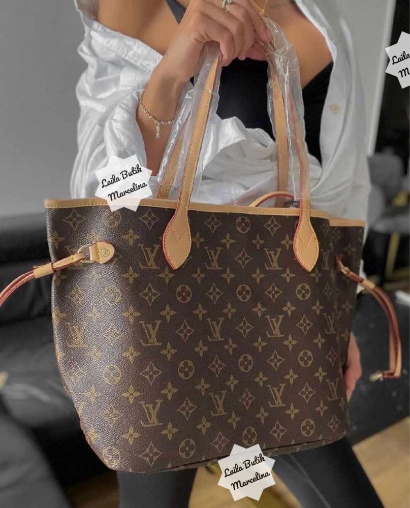 Torebka damska shopperka torba na ramię lv Louis Vuitton duża A4