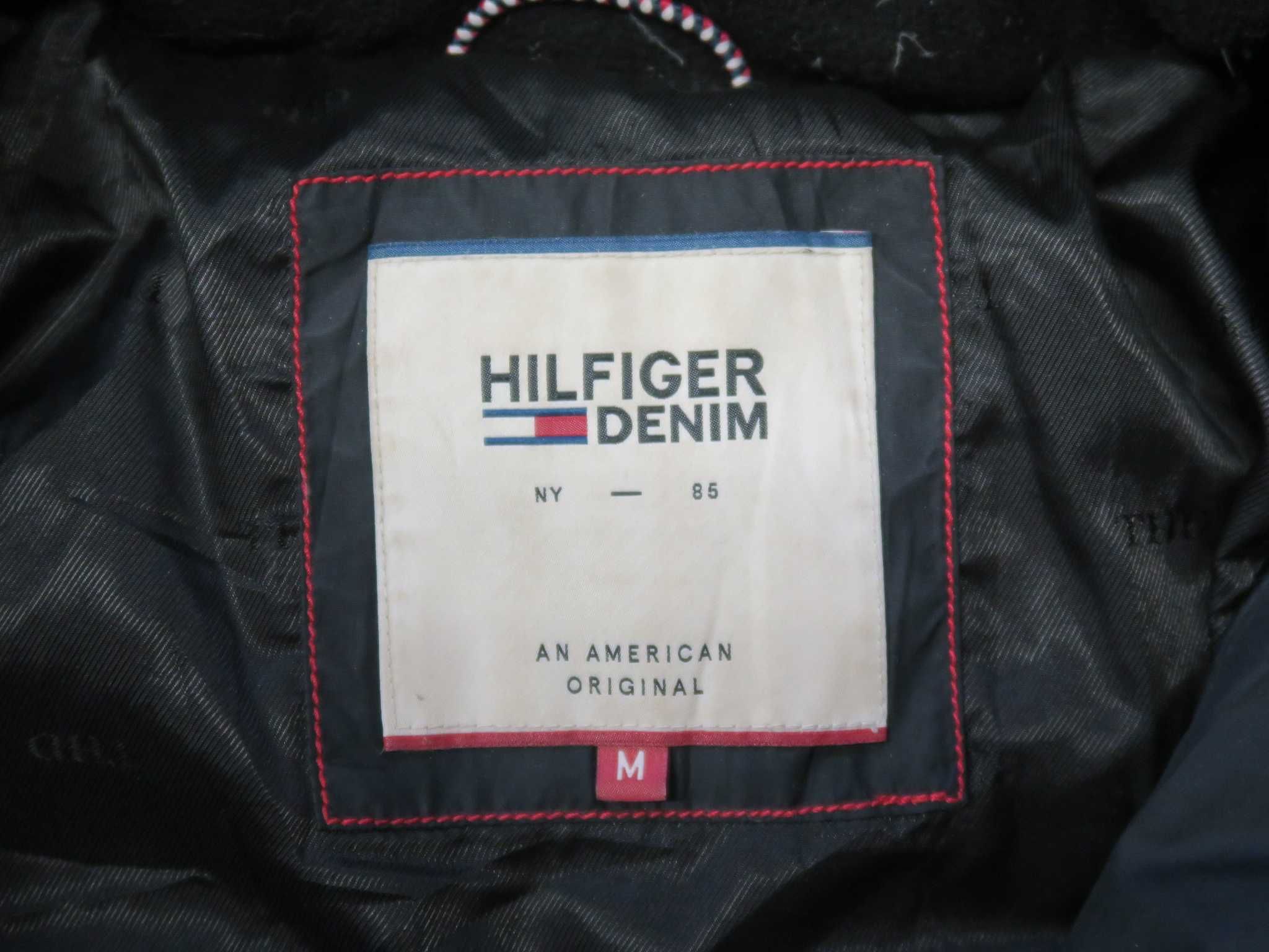 Kurtka Tommy Hilfiger płaszcz puchowy kurtka z futerkiem M