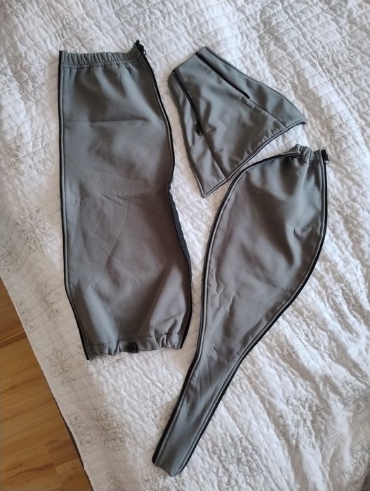 Softshell greyse dla dwojga dodatkowo wstawka na ciążowy brzuszek