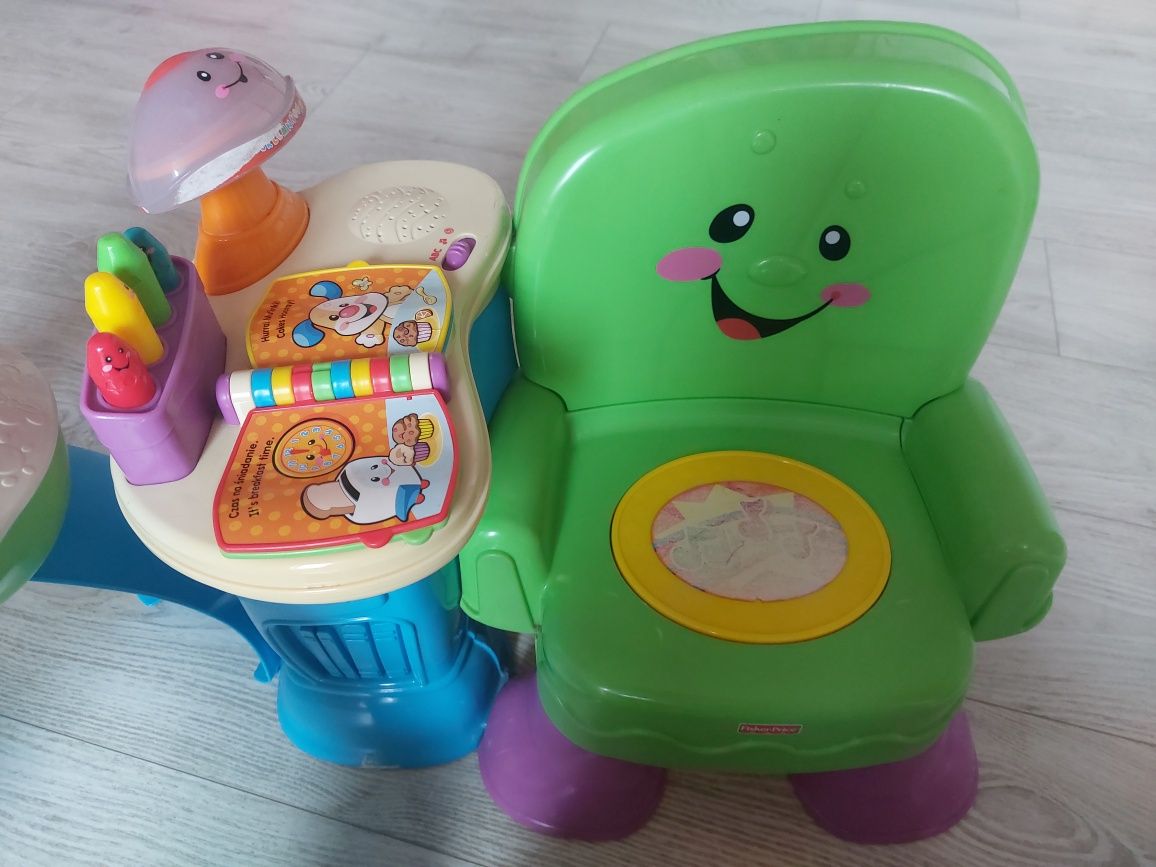 Fisher price stoliczek krzesełko kuchenka piłka