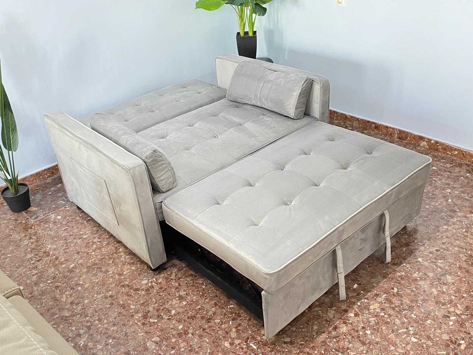 novo ! sofa cama cinza + ENVIO GRATIS !!