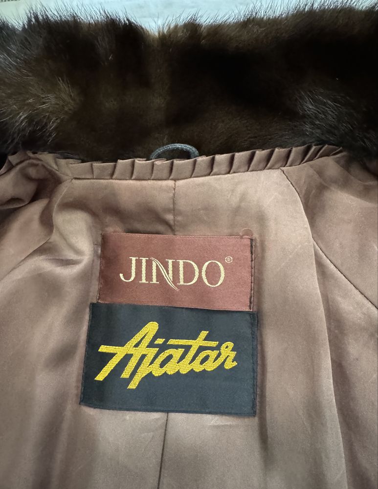 Casaco de pele genuina de vison marca Jindo Furriers tam. 42
