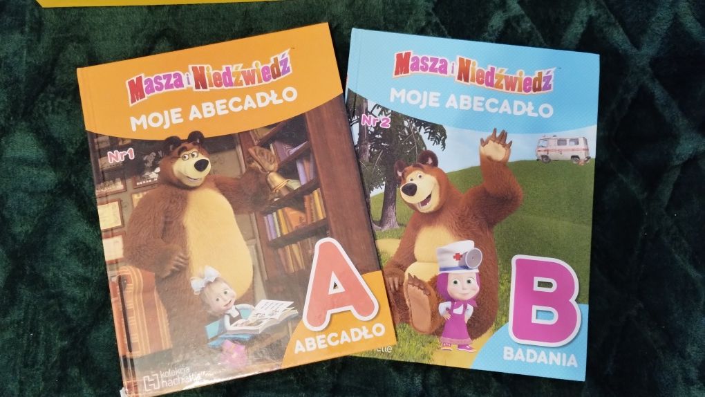 Edukacyjna gra Masza i Niedźwiedź +książki