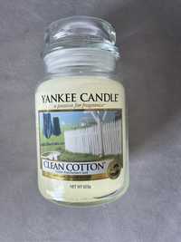 Yankee Candle Clean Cotton stara etykieta duża świeca 623g