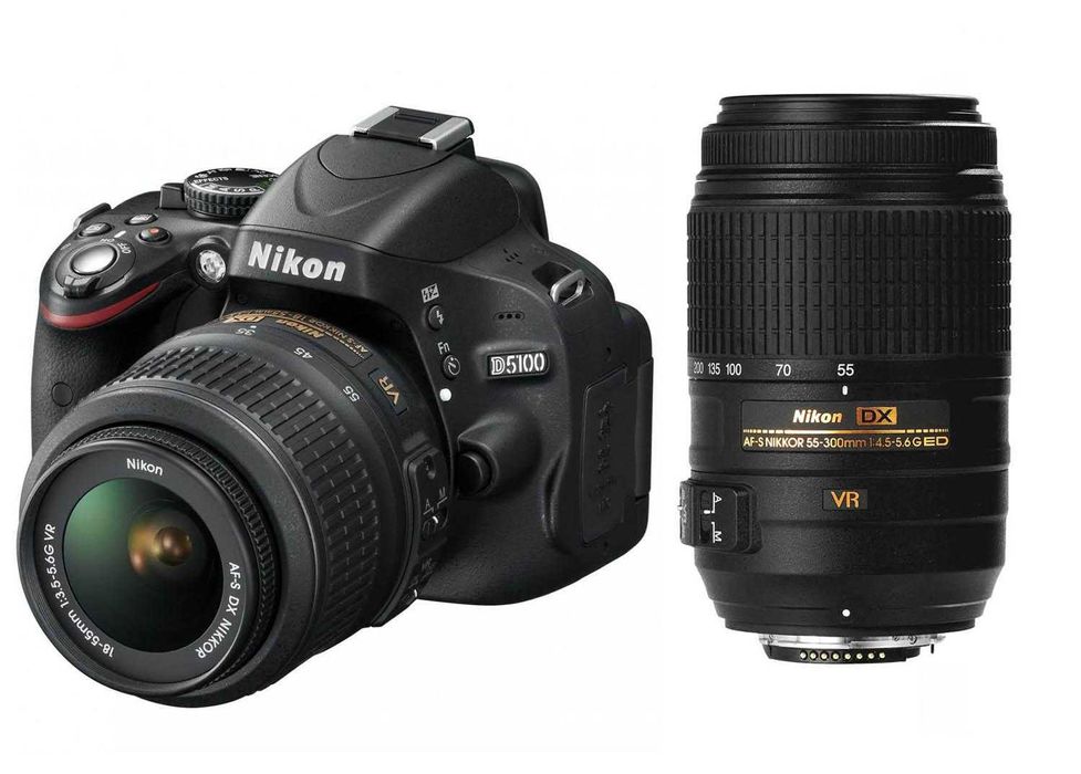 Nikon D5100 + obiektyw 18–55 VR + statyw + torba – pełny zestaw