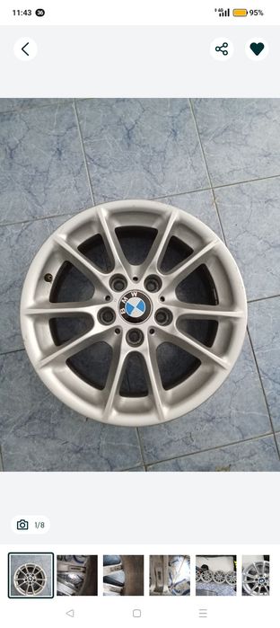 4 jantes 16"originais BMW com centros e válvulas impecáveis s/ empenos