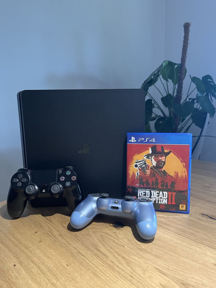 Ps4 slim 1tb (2 pady + gra RDR2)