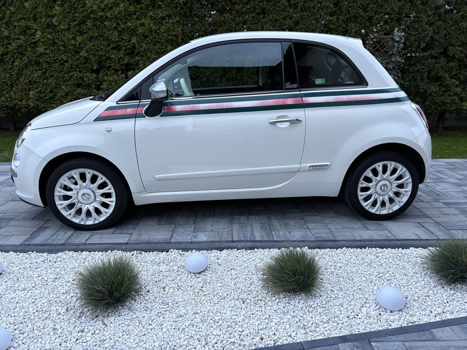 Fiat 500 1.2 by Gucci, prywatne, bezwyp. krajowy, skóry, ładny, klima