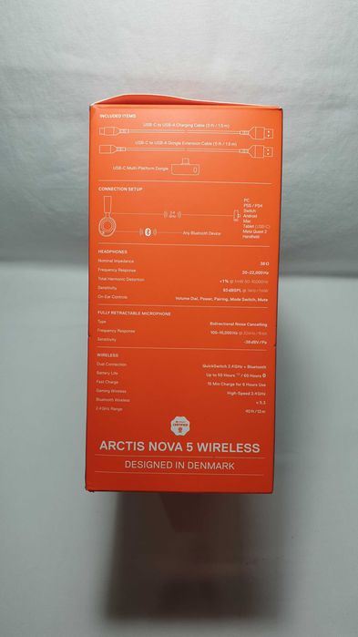 Słuchawki bezprzewodowe SteelSeries Arctis Nova 5 stan BDB.