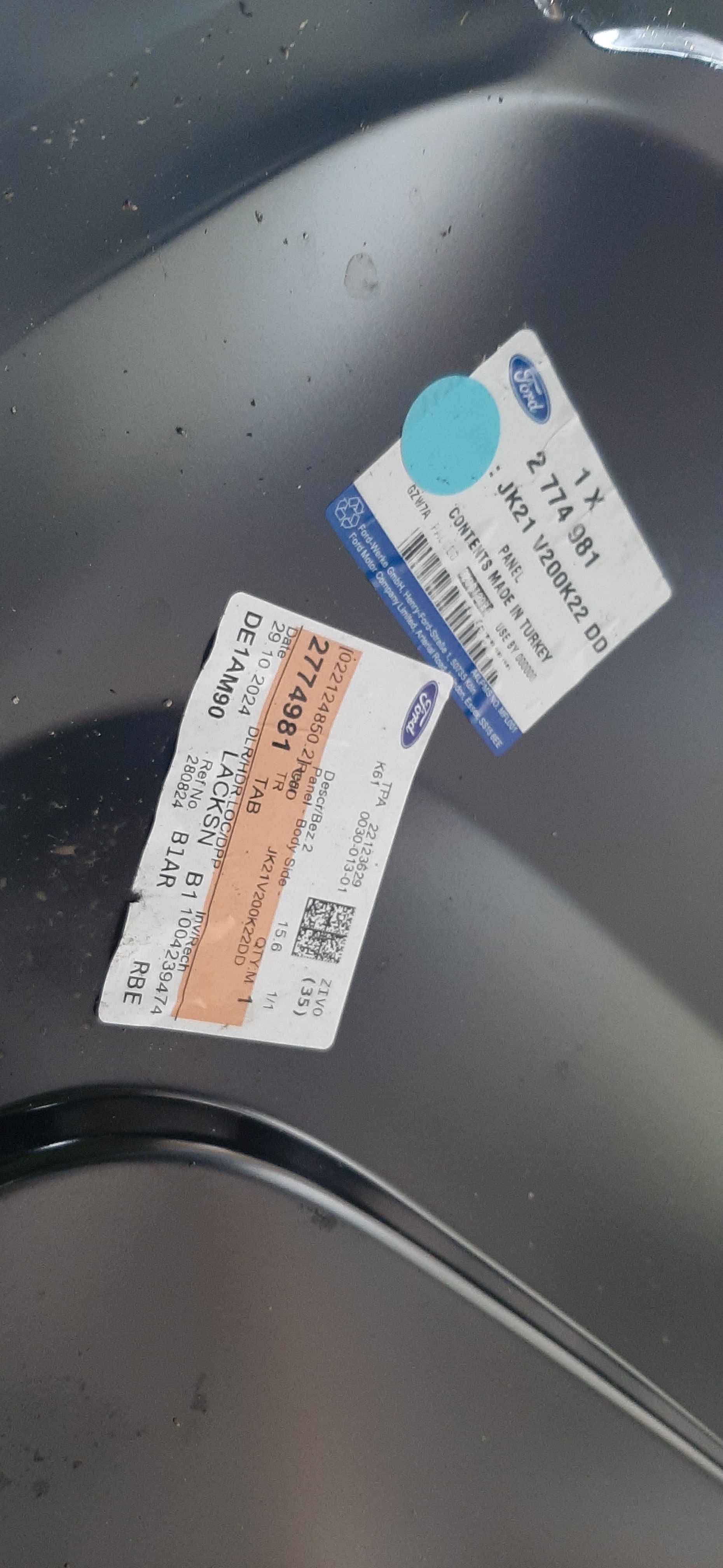 transit custom poszycie błotnika prawy tył długi nowy