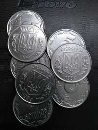 Монеты Украины 1992г.