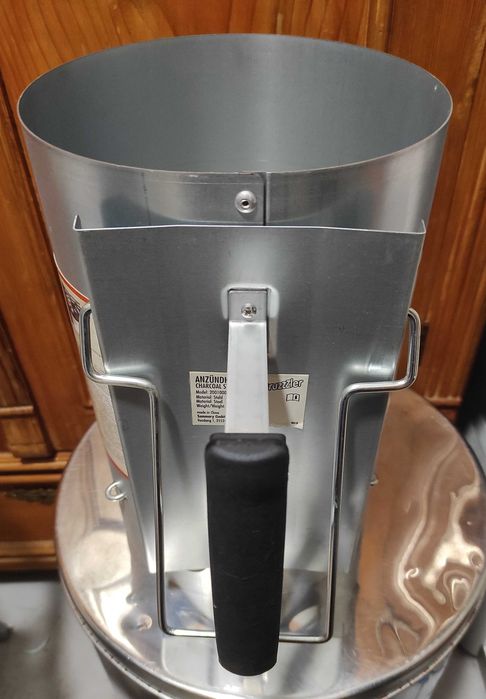 Bruzzzler Komin do Rozpalania Grilla Pieca Wegla Ogniska Brykietu duzy