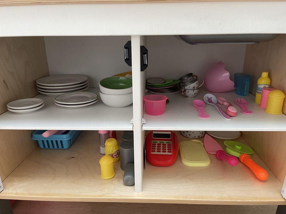 Kuchnia kuchenka dla dzieci ikea wyposażona koszyk na zakupy