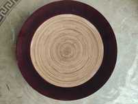 Fruteira/Prato/centro de mesa decorativo em bambu grande