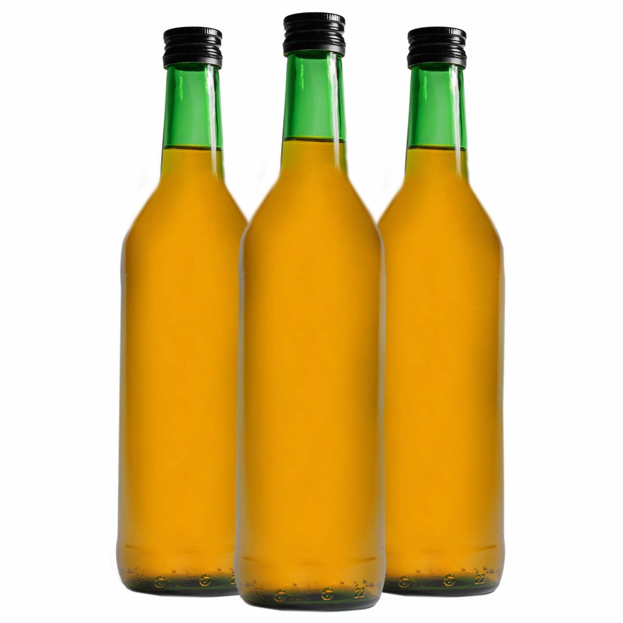 Monopolowe butelki 0,5L na zioła, oliwy Sprzedam zielone butelki 0,5L