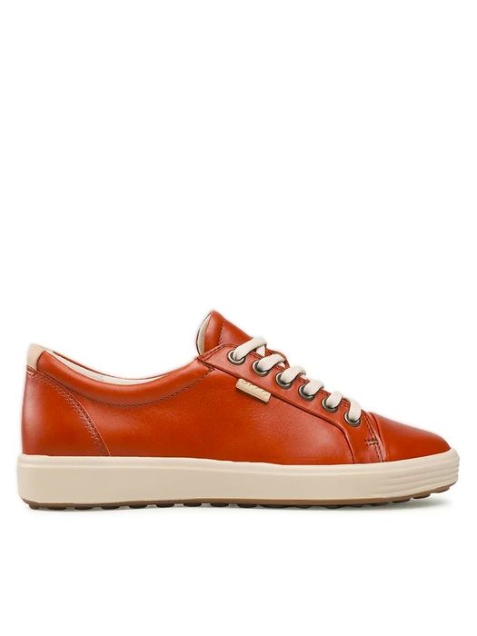 ECCO skórzane sneakersy Soft 7 W, Cognac, EU 37