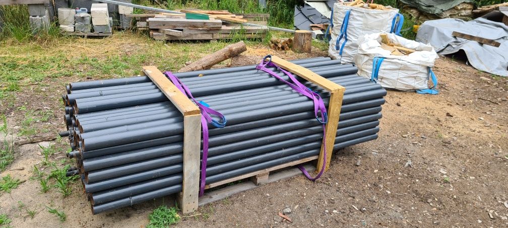 Solidne słupki pod siatkę – tylko 50 zł/szt. z rury fi 63,5x3,6