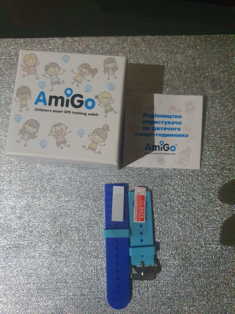 Дитячий розумний смарт годинник AmiGo GO001 iP67 Blue