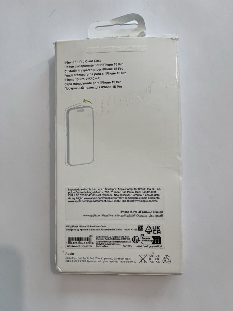 Apple etui magsafe do iphone 15 pro przezroczysty case