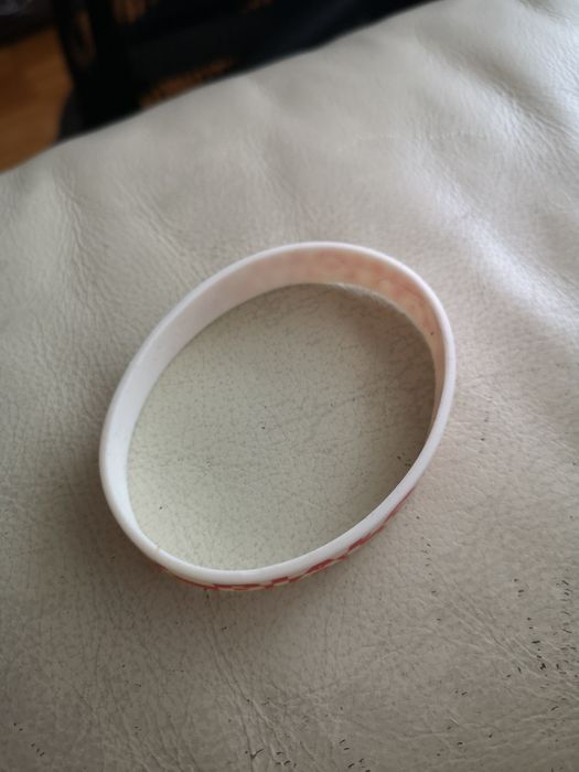 Gumowa bransoletka Polska biało czerwoni