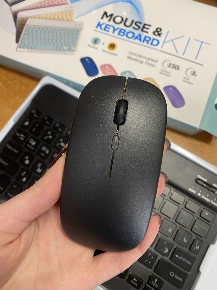 Комплект клавіатура і мишка Бездротова Bluetooth з RGB підсвіткою