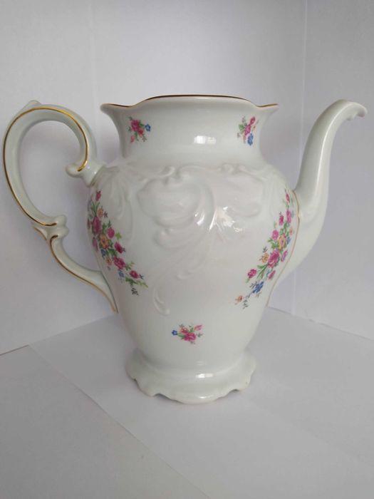 Dzbanek imbryk Wawel kwiaty rokoko