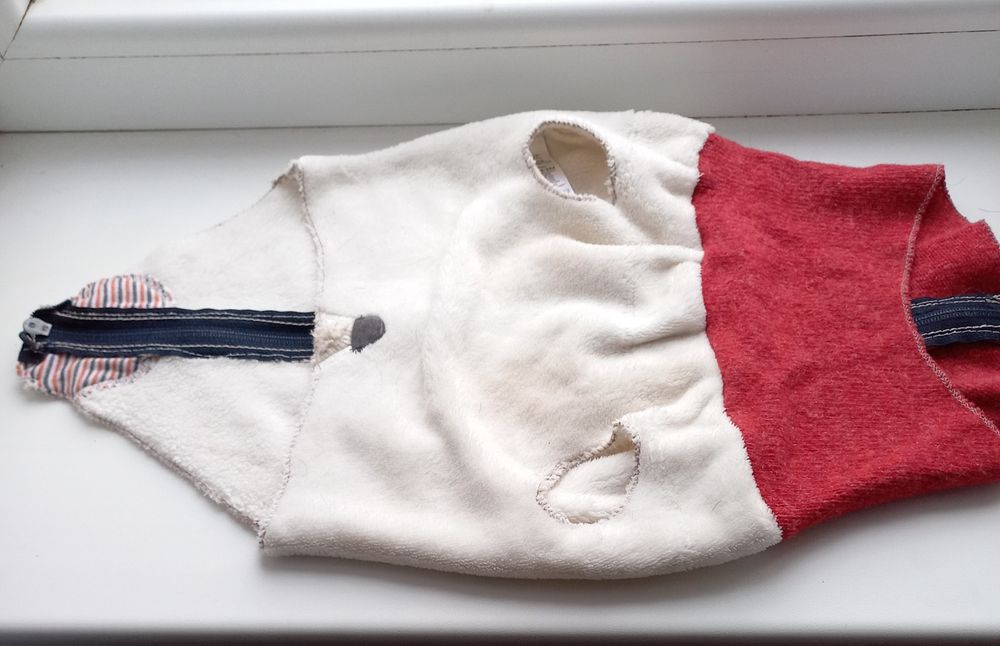 Одяг для тварин, вовняний светр  на блискавці, для собаки середнь