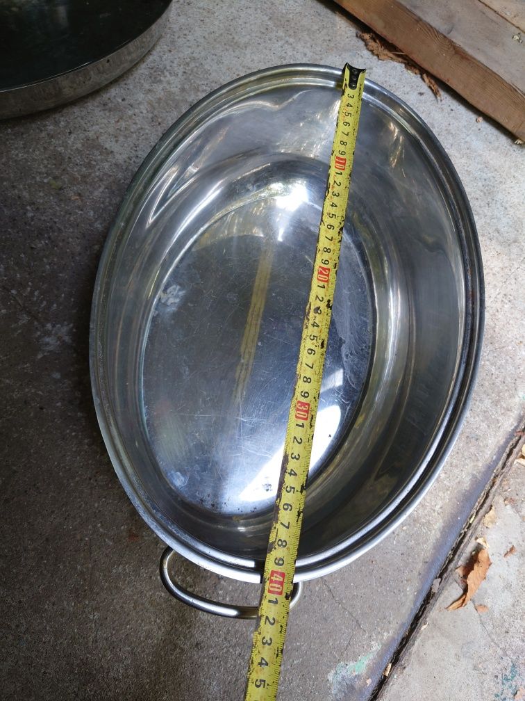 Жаровня (Гусятниця) с крышкой/крышка-сковорода овальная 38 см Berghoff