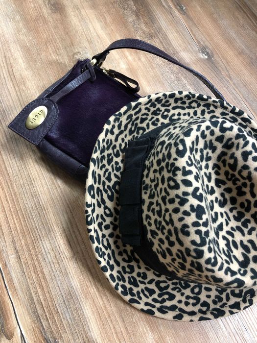 Kapelusz w panterkę, hit, wełniany, włoski