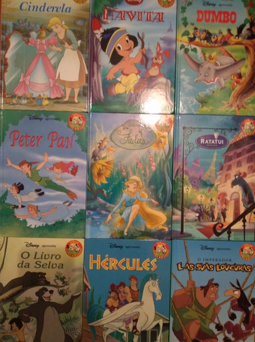 4 livros Disney da coleção "Salvat - Clube do Livro"