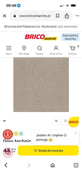 Plytki gresowe 1gat . 29,7x29,7 gru 7