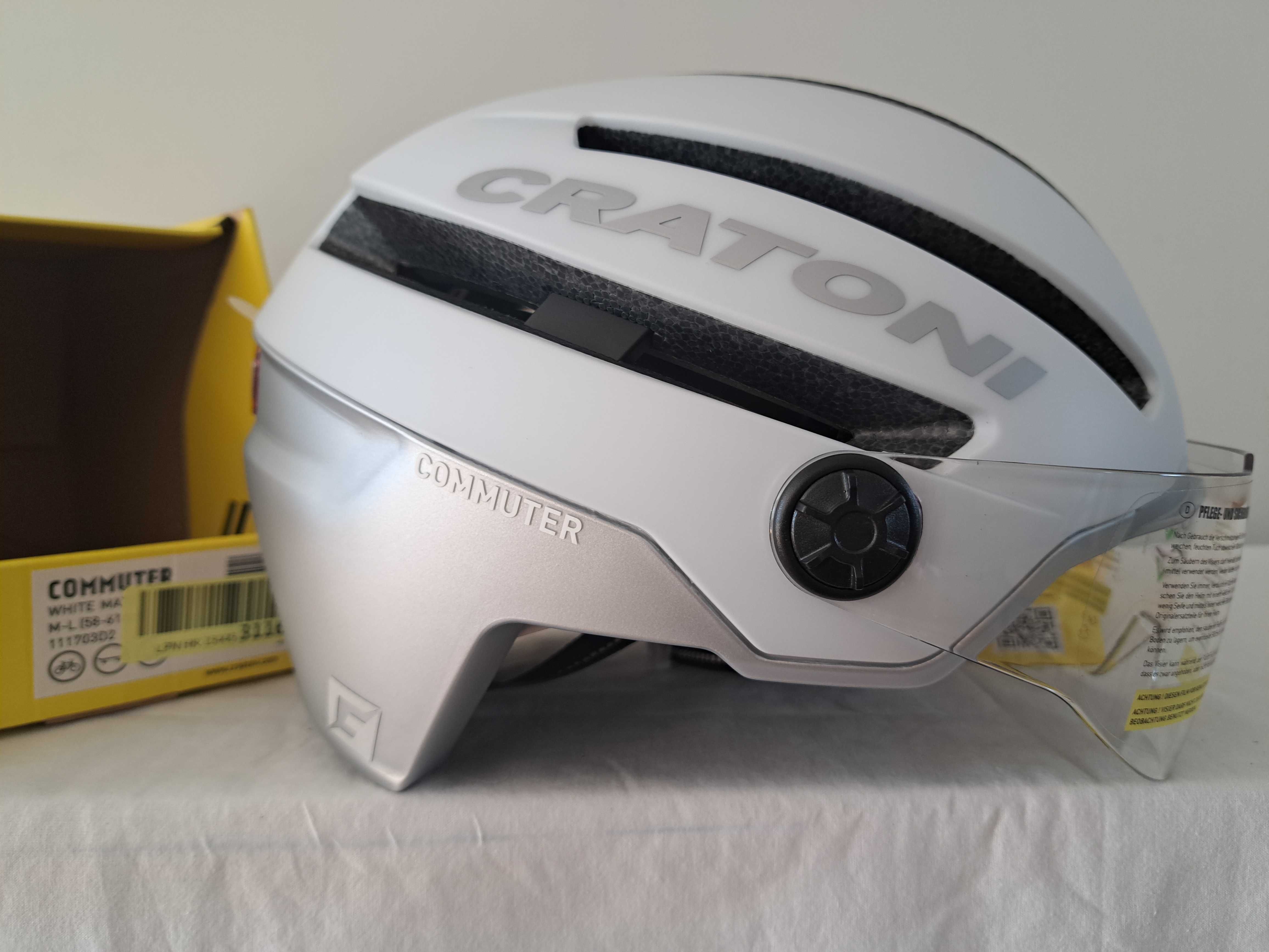 Kask rowerowy Cratoni Commuter White Matt L 58-61cm E-Bike