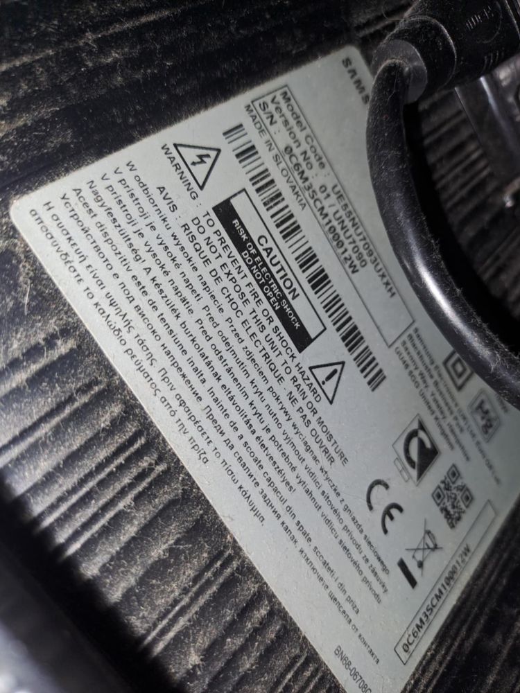 Telewizor Samsung 55 cali uszkodzona matryca