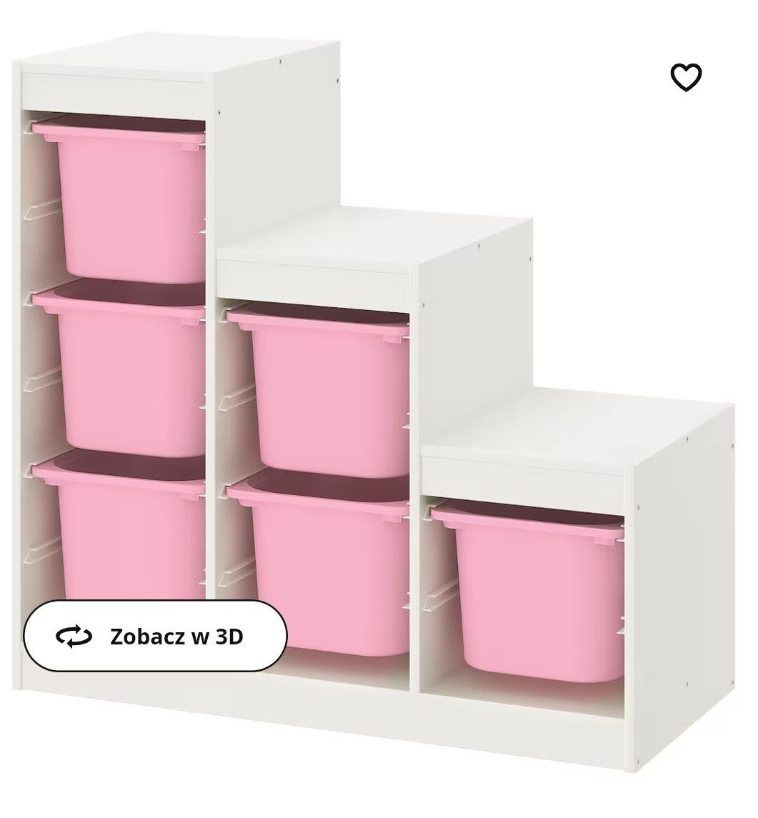 Połki kosze pudełka szafka zabawki Ikea trofast