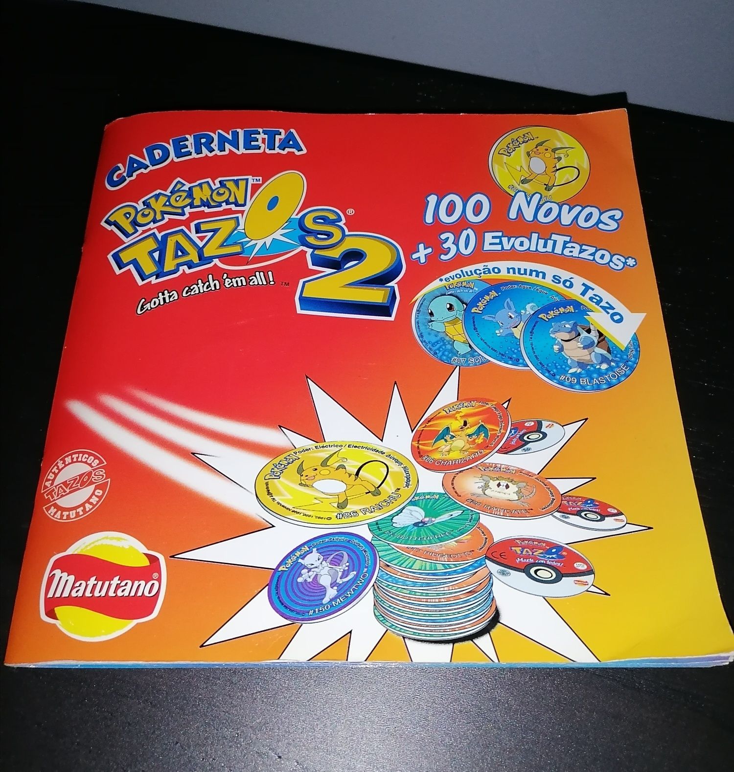 Cadernetas "Pokemon Tazos 2/3"