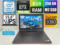 Ігровий DELL 7567 FHD IPS i5-7300HQ 4ядра 3.5Ghz/8gb/256gb SSD/GTX1050