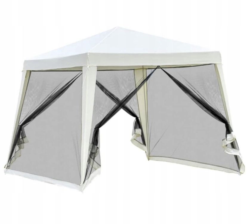Pawilon namiot ogrodowy 3x3 moskitiera biały