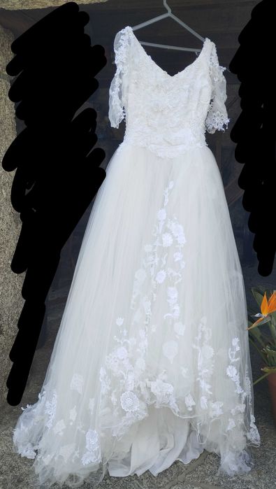 Vestido de Noiva Renda e Tule