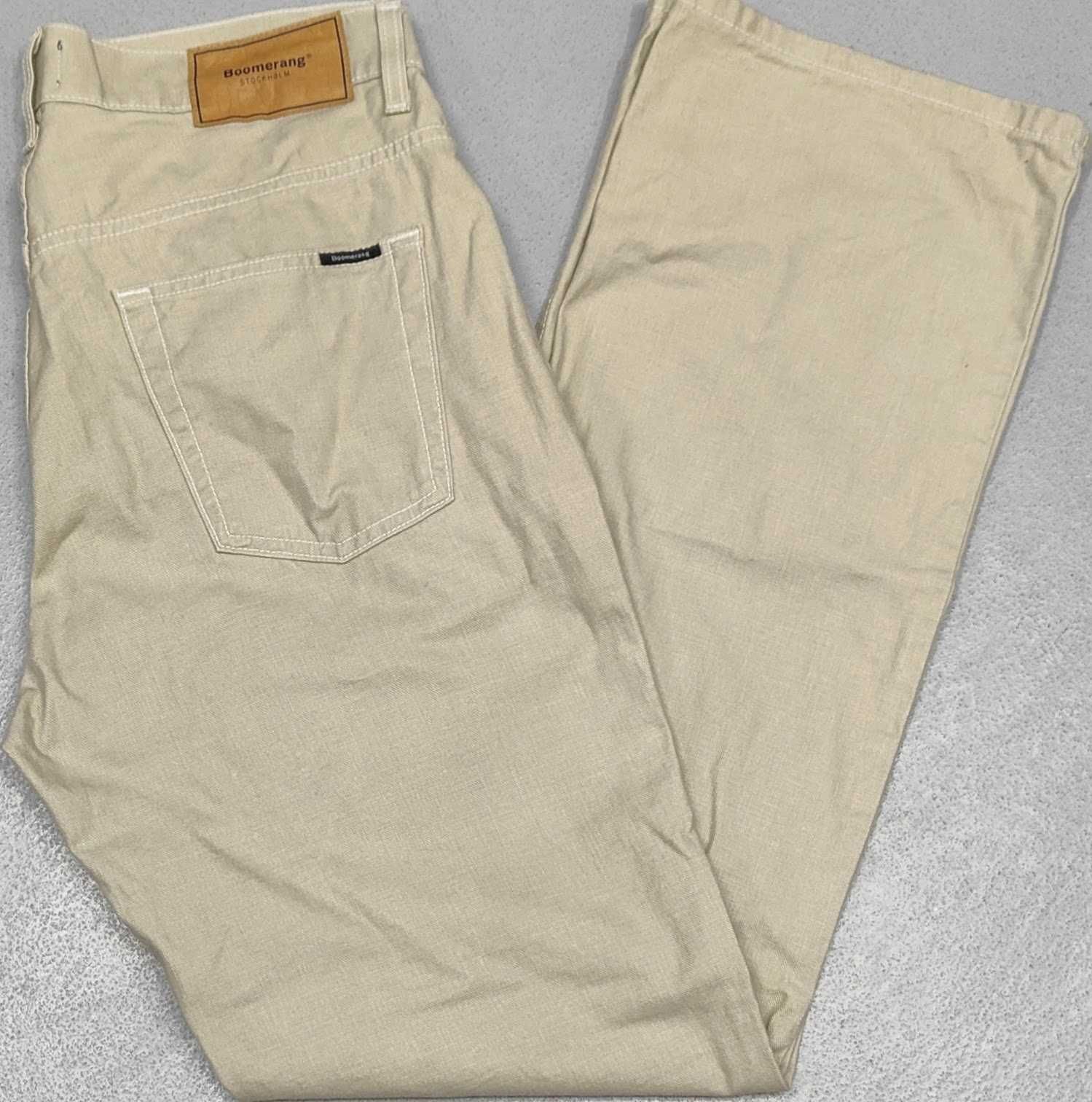 Wr) BOOMERANG męskie spodnie jeansowe Roz.34/34