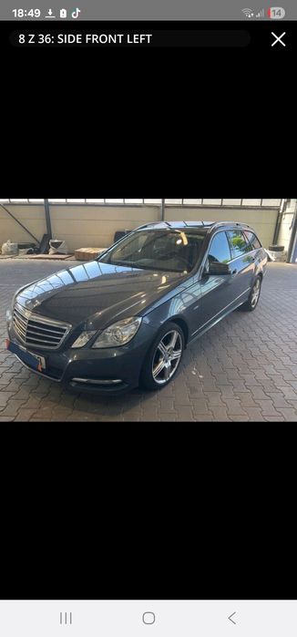 Zderzak lampy maska błotnik pas przedni mercedes W212