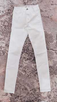 Spodnie jeansy białe 146 / 152 jak nowe