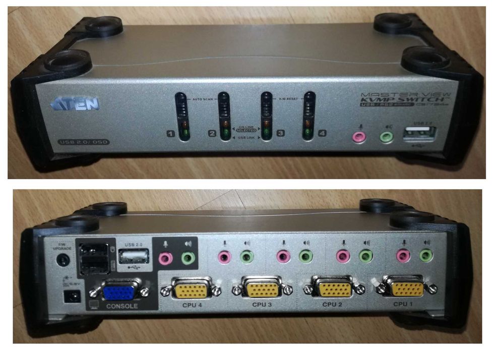 4-portowy przełącznik KVM ATEN CS1734B USB 2.0 KVMP Switch