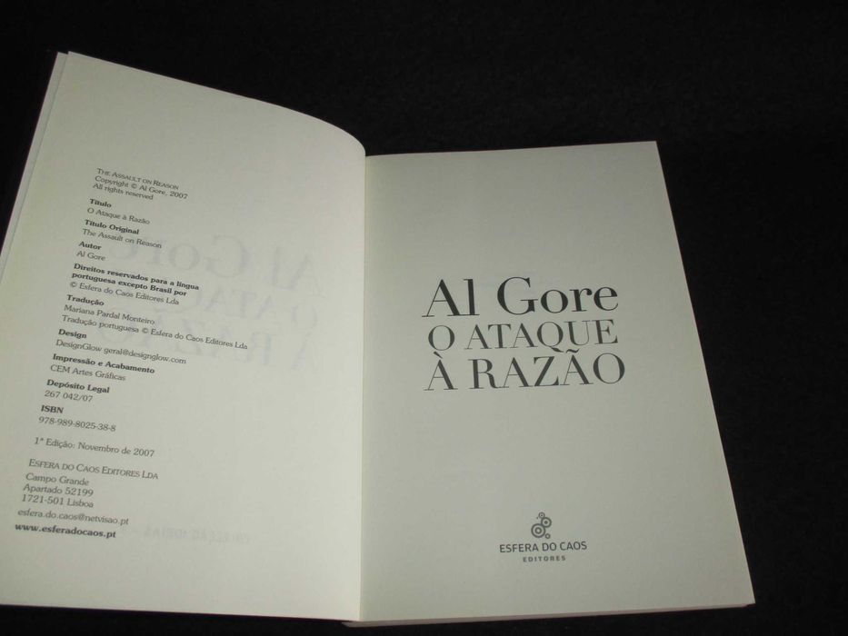 Livro O Ataque à Razão Al Gore