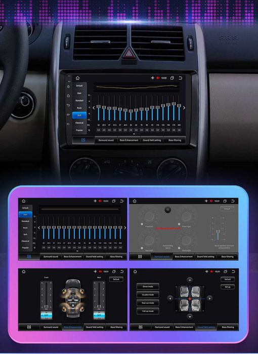 CarPlay Radio RDS GPS WiFi 4G Android Mercedes A B Sprinter Viano Vito